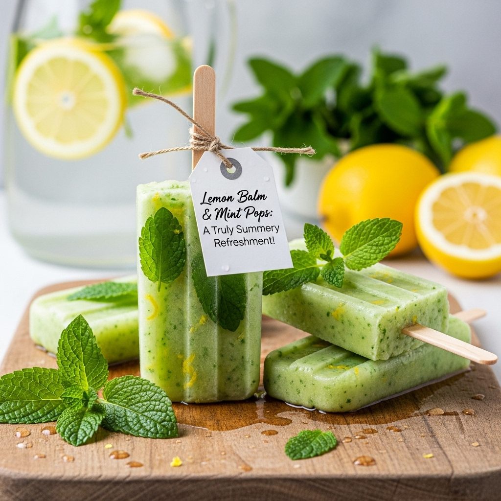 “Picolés de Limão e Hortelã: Receita Refrescante e Saudável para o Verão”
