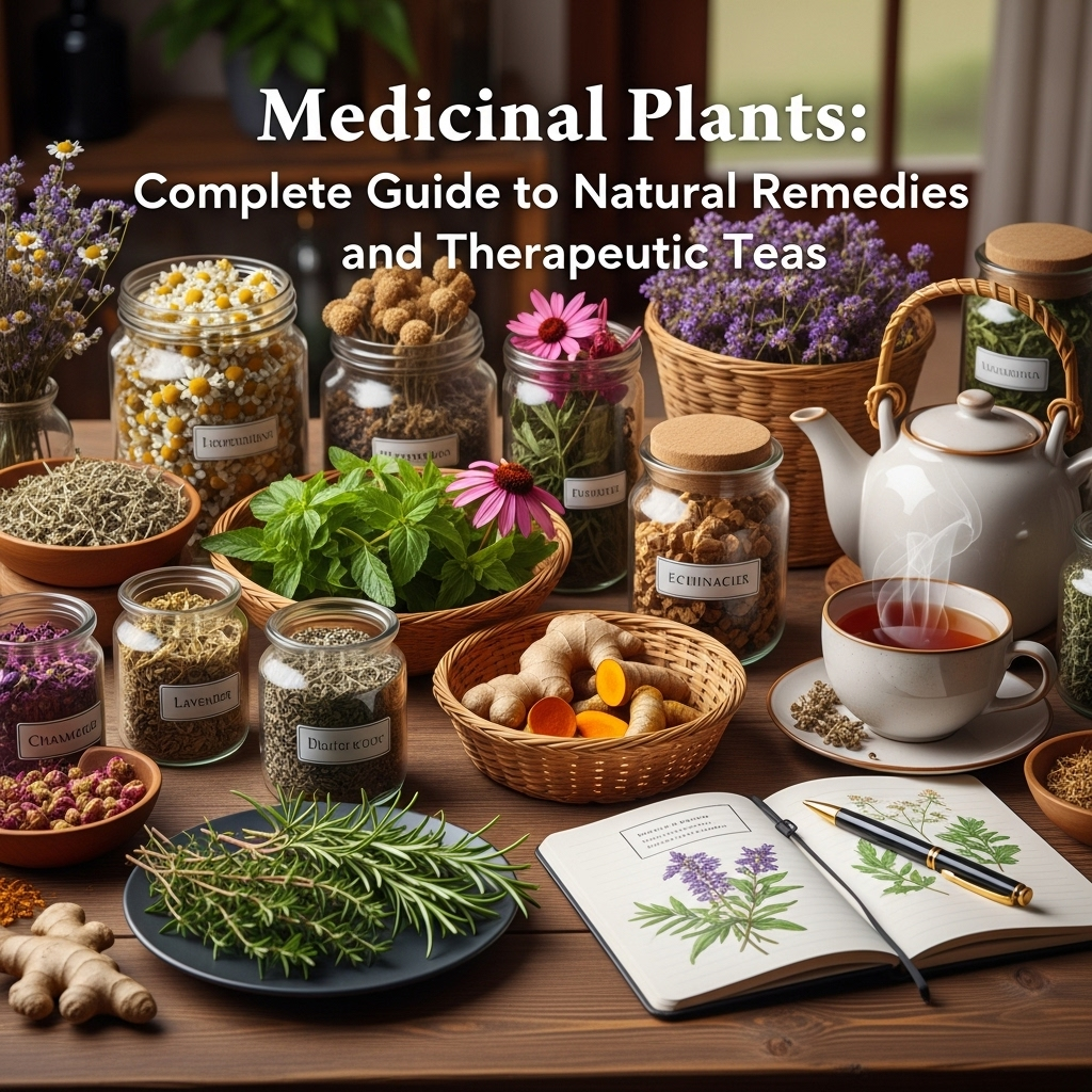 Plantas Medicinais: Guia Completo de Remédios Naturais e Chás Terapêuticos